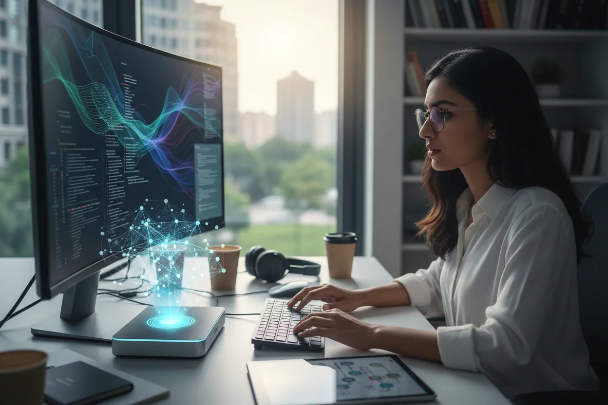 Professional image illustrating Transforming Coding Practices With AI Tools